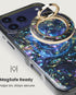 MagSafe ring holder featuring natural abalone texture