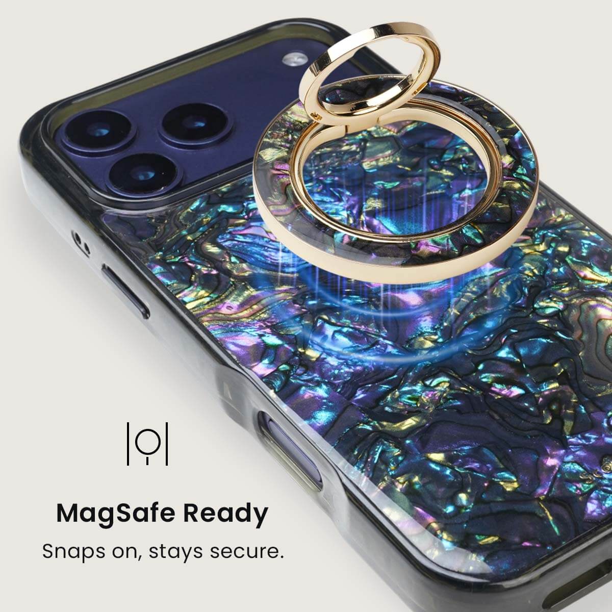 Gleam Mystic Abalone MagSafe Ring Holder
