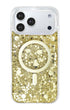 Gold glitter bling iphone case with sparkling finish