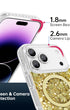 Gold bedazzled iphone case with glamorous shine detail