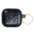 Matte black snake airpods case with textured finish