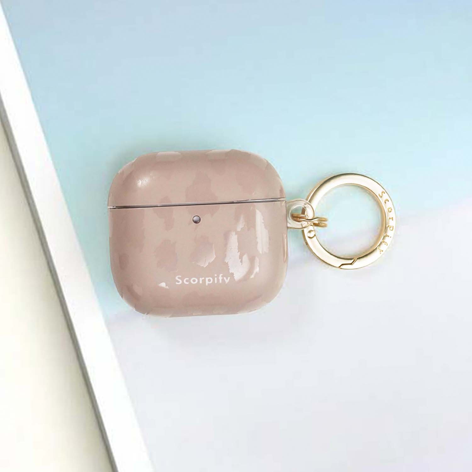 Scorify Cute Airpod Case Featuring Nude Leopard Pattern