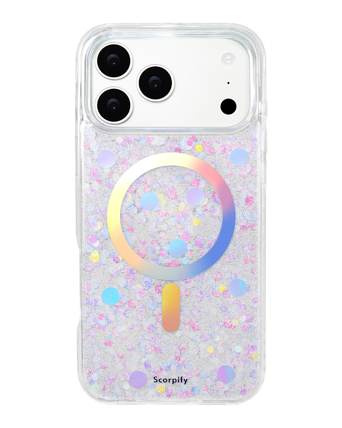 Portable opal glitter magnetic phone case