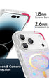 Opal glitter phone case with camera and screen guard