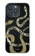 Portable snake pattern MagSafe phone case