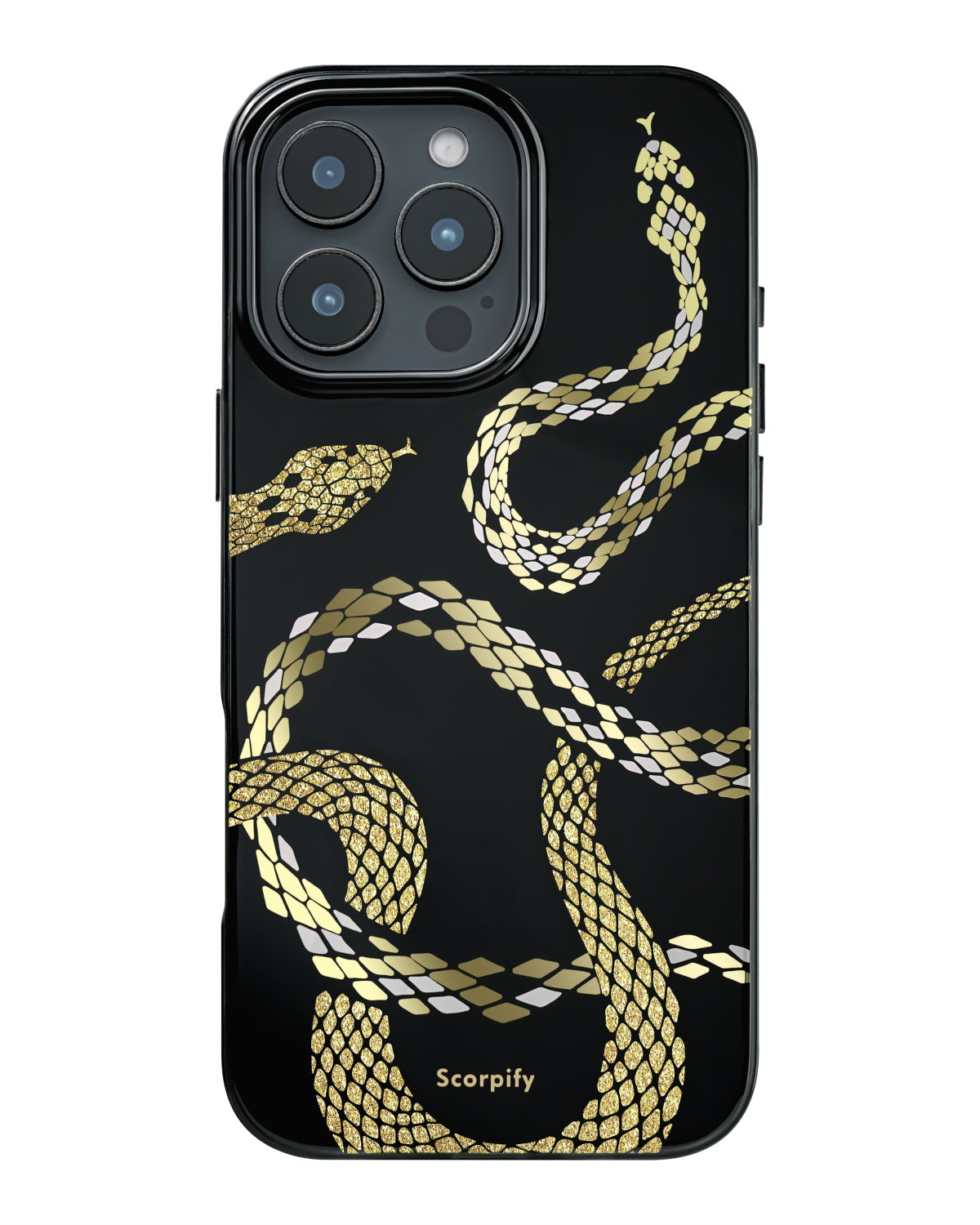 Portable snake pattern MagSafe phone case