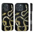 Fashion snake print magnetic phone cover for iPhone