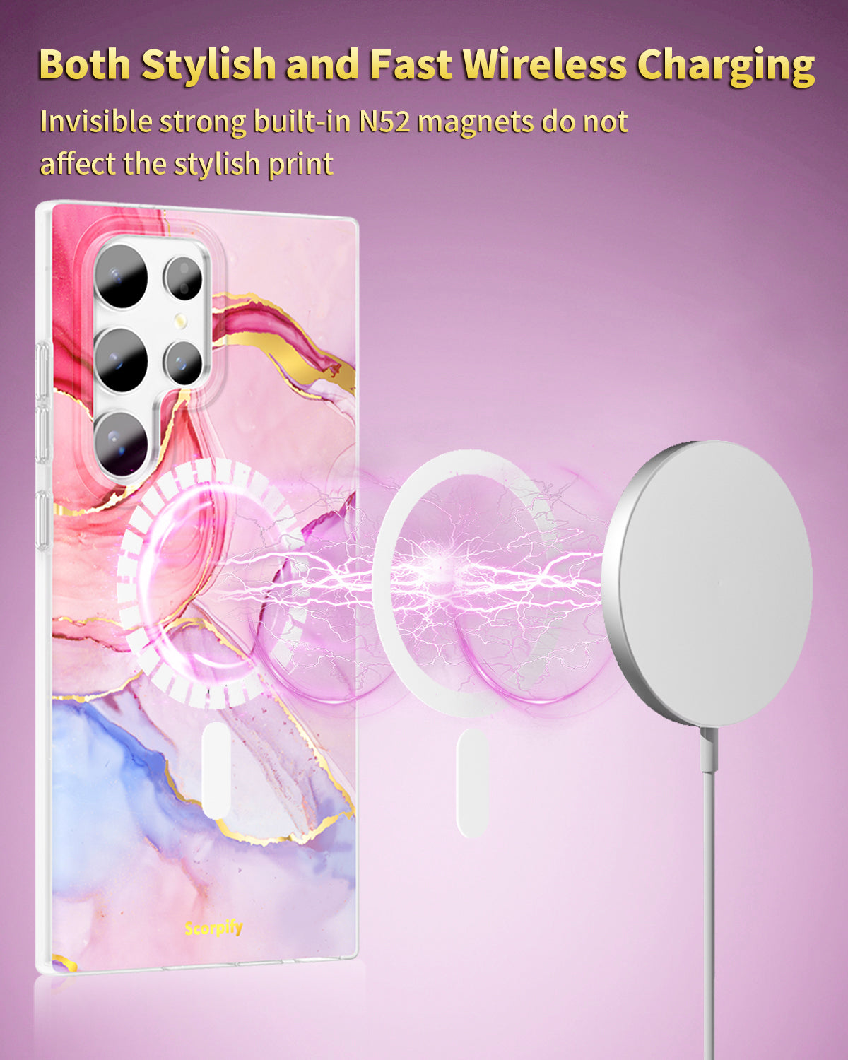 Pink Flange Crystal MagSafe Samsung Galaxy Case