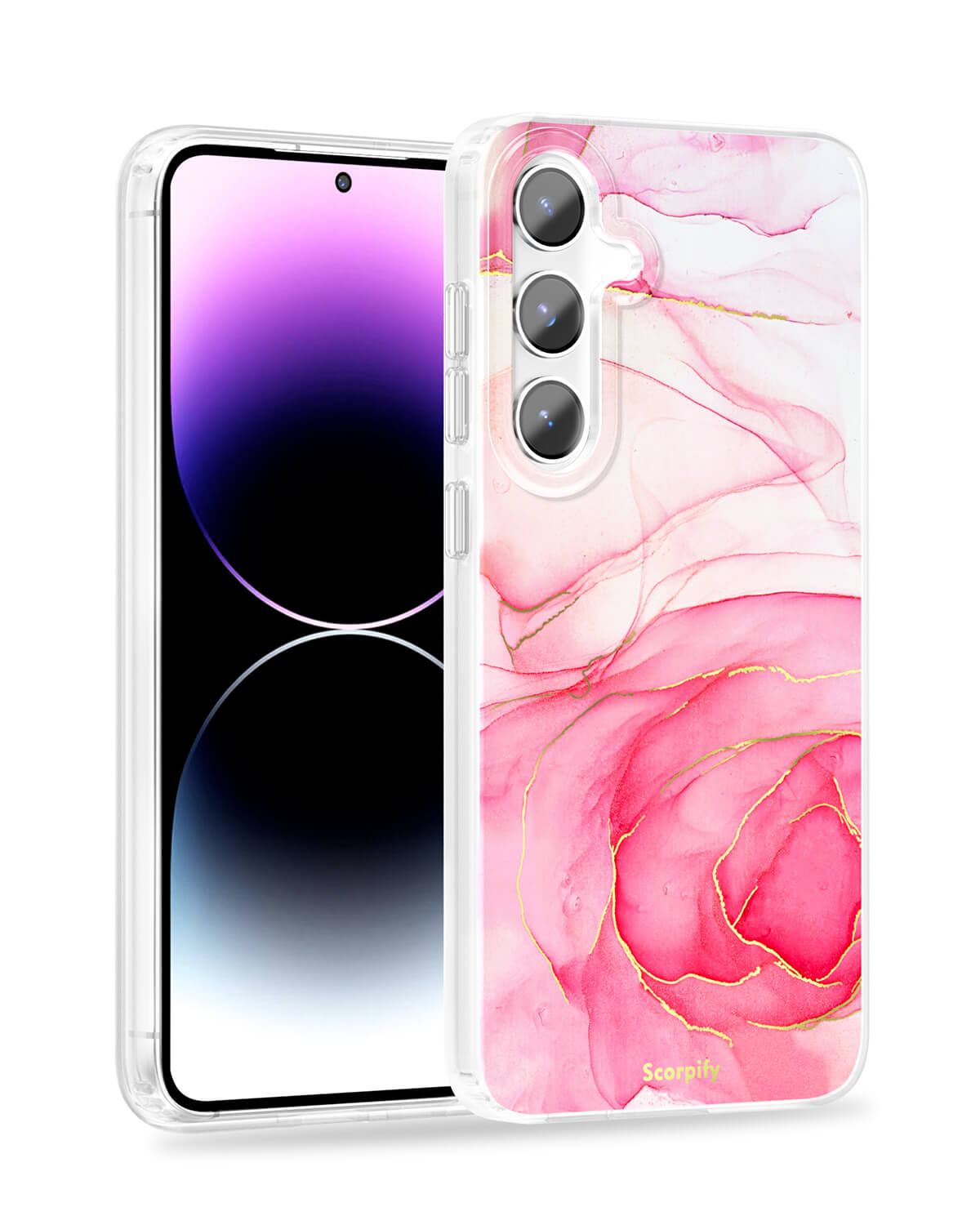 Slim Pink Rose Case for Samsung Galaxy