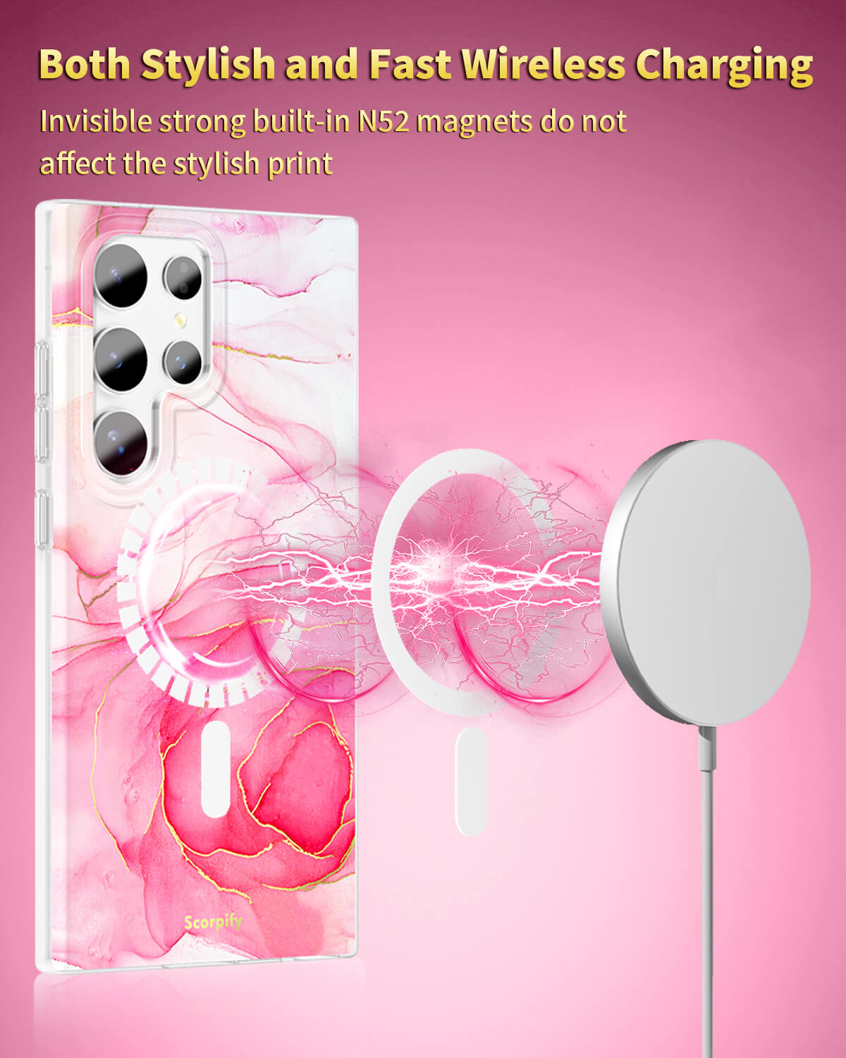 Slim Pink Rose Case for Samsung Galaxy