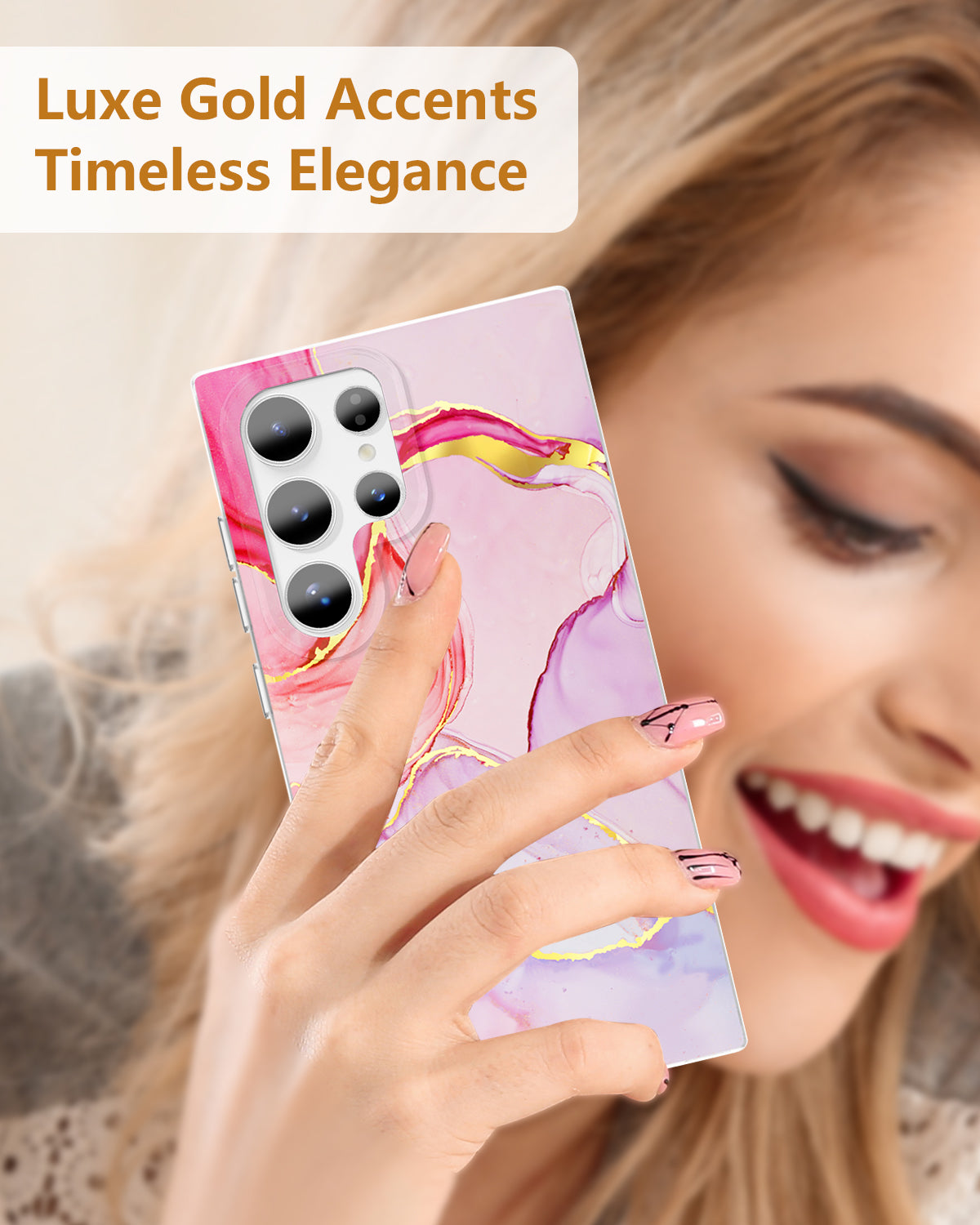 Pink Flange Crystal MagSafe Samsung Galaxy Case