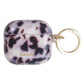 Pink tortoise shell airpods case with layered pattern