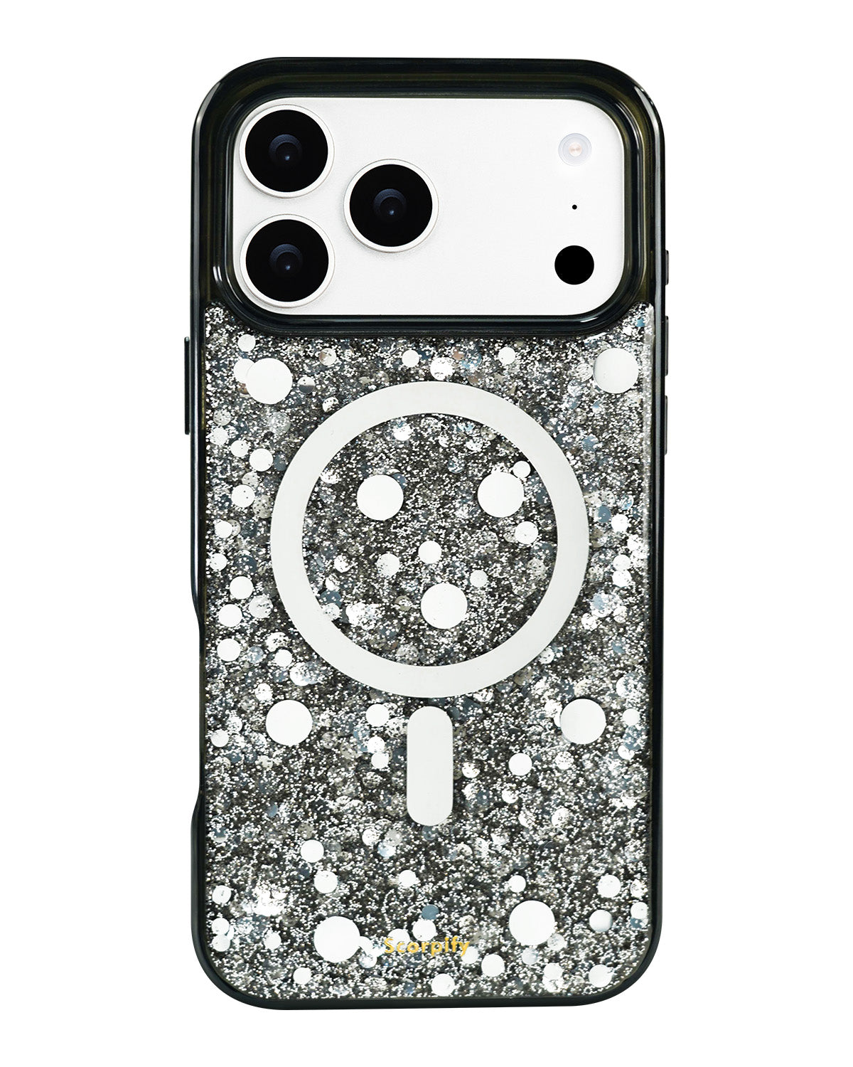 Glitter MagSafe iPhone case with camera protection 