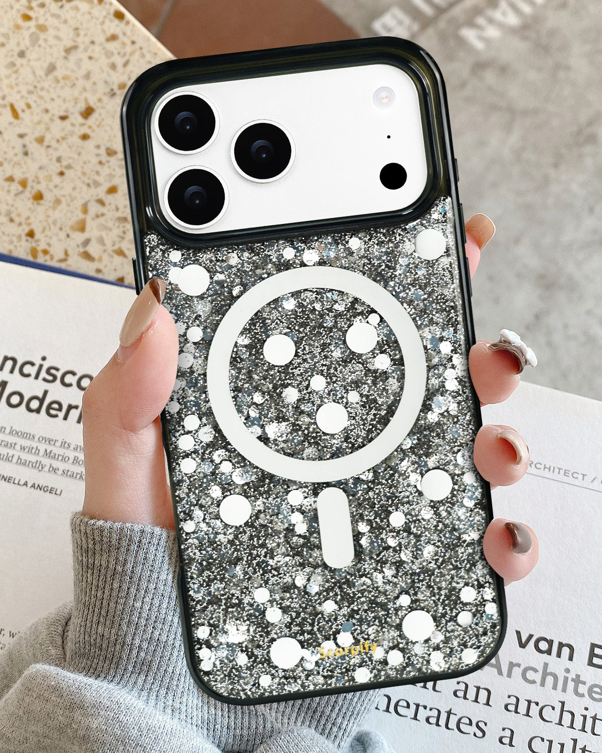 Glitter MagSafe compatible iPhone case