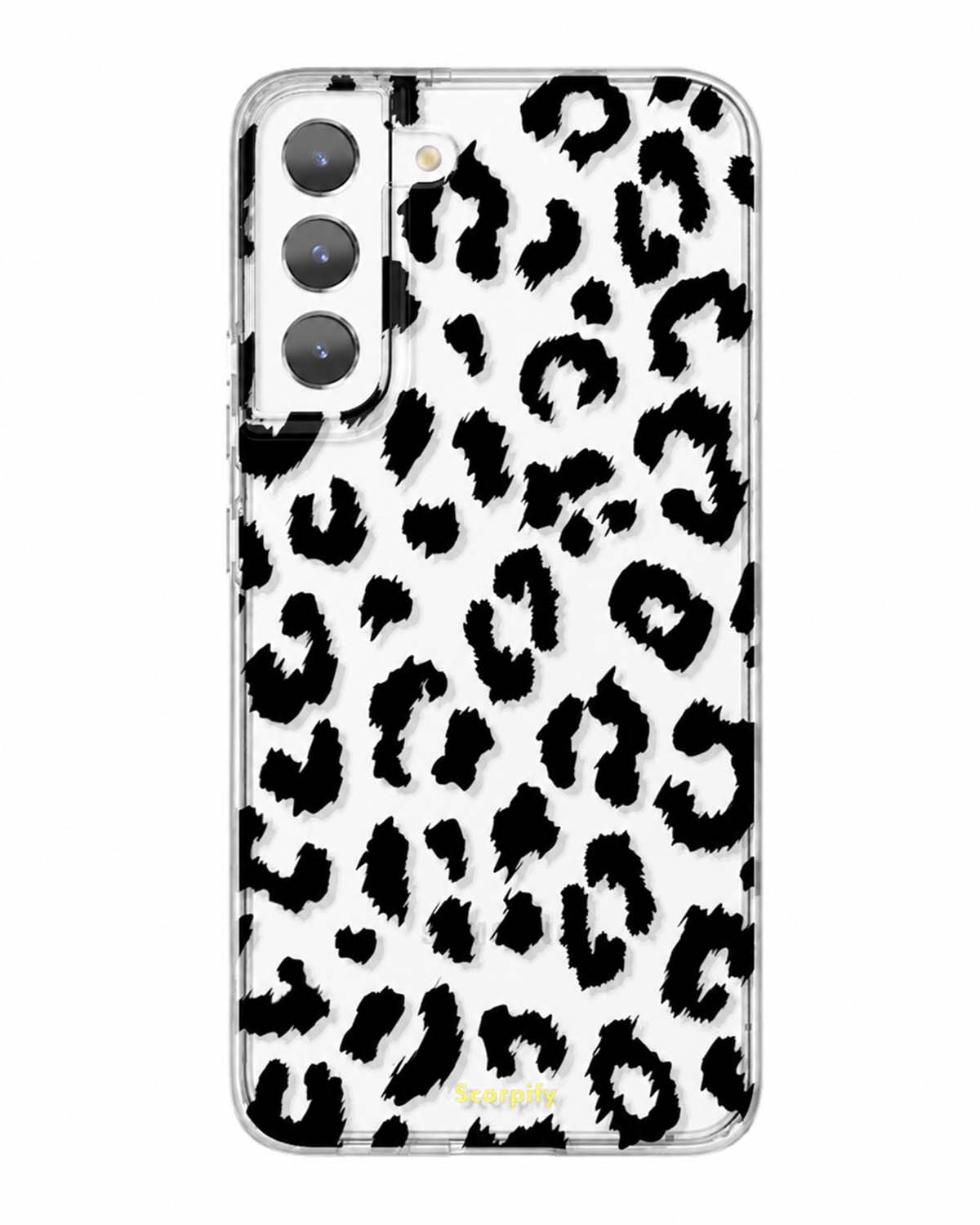Black Transparent Leopard MagSafe Samsung Galaxy Case
