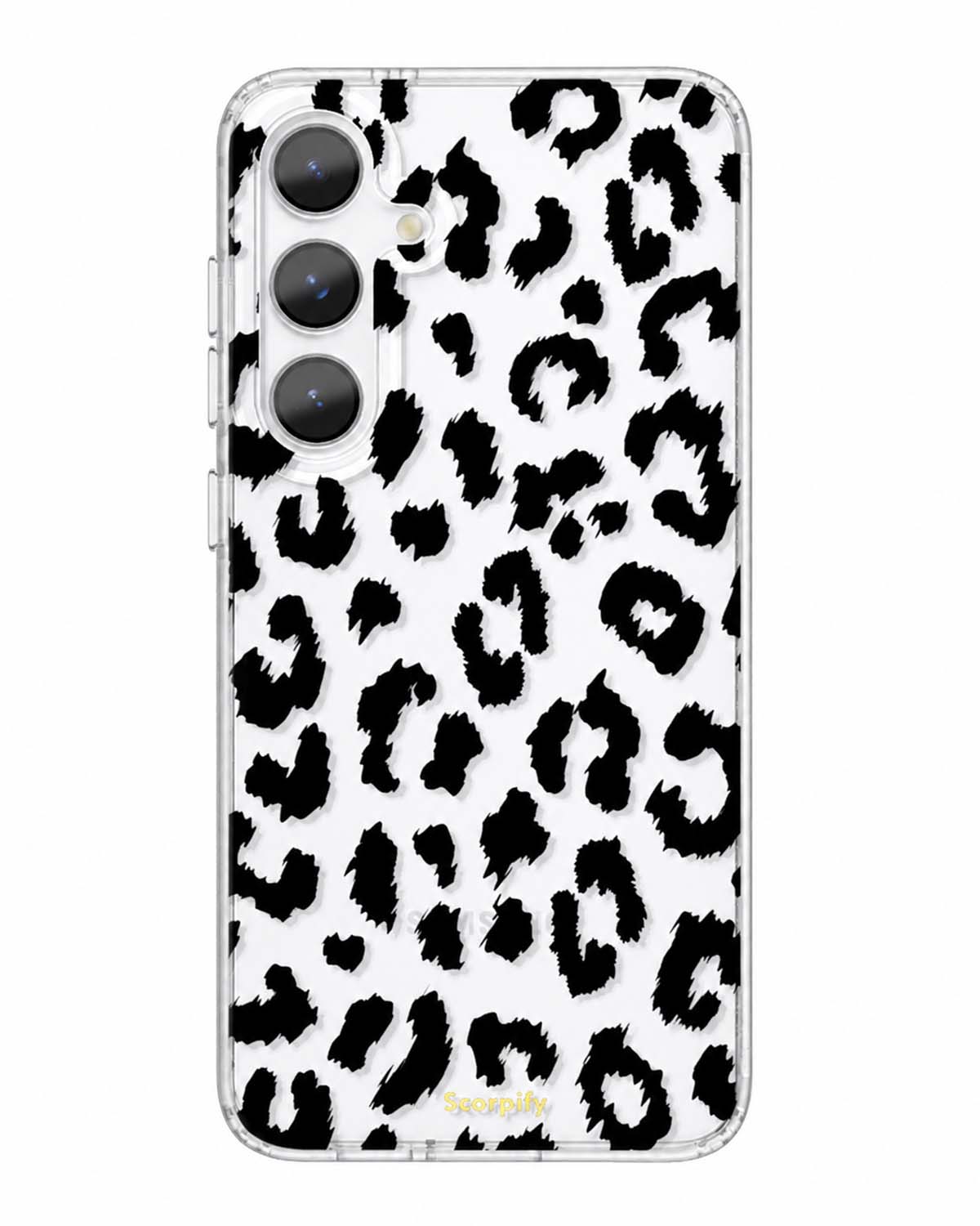 Black Transparent Leopard MagSafe Samsung Galaxy Case