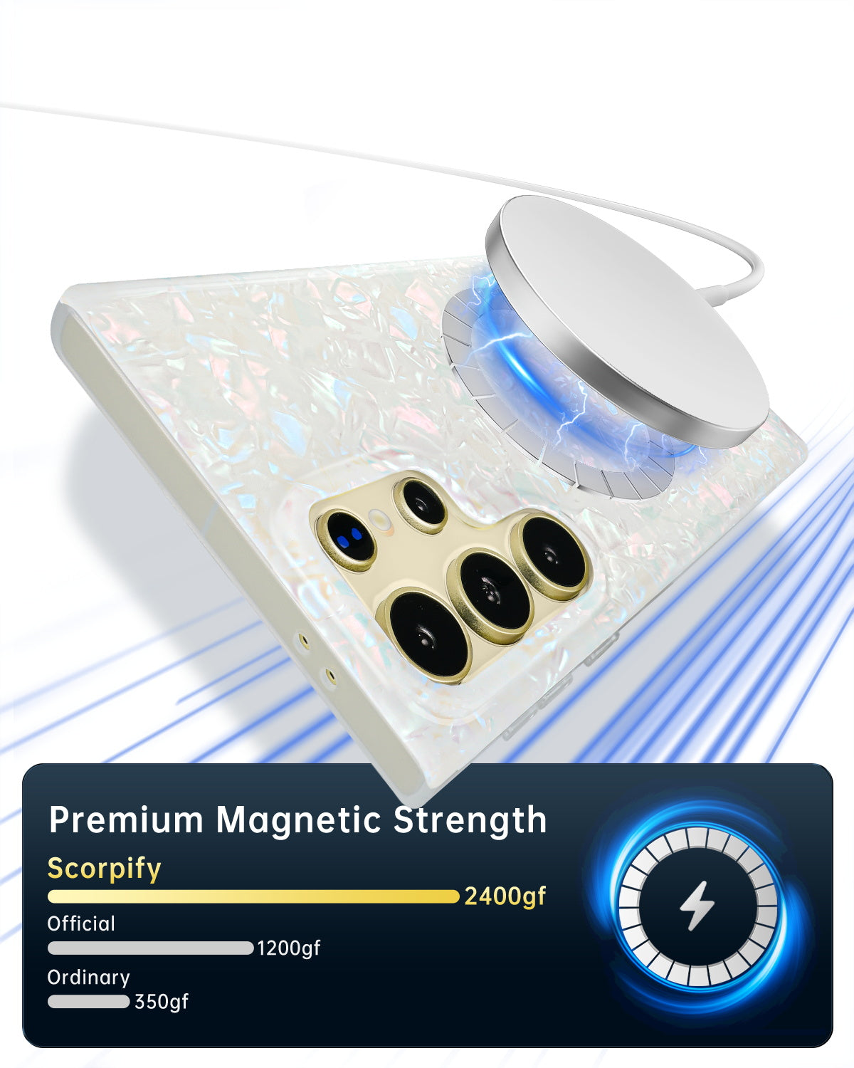Colorful Pearl MagSafe Samsung Galaxy Case