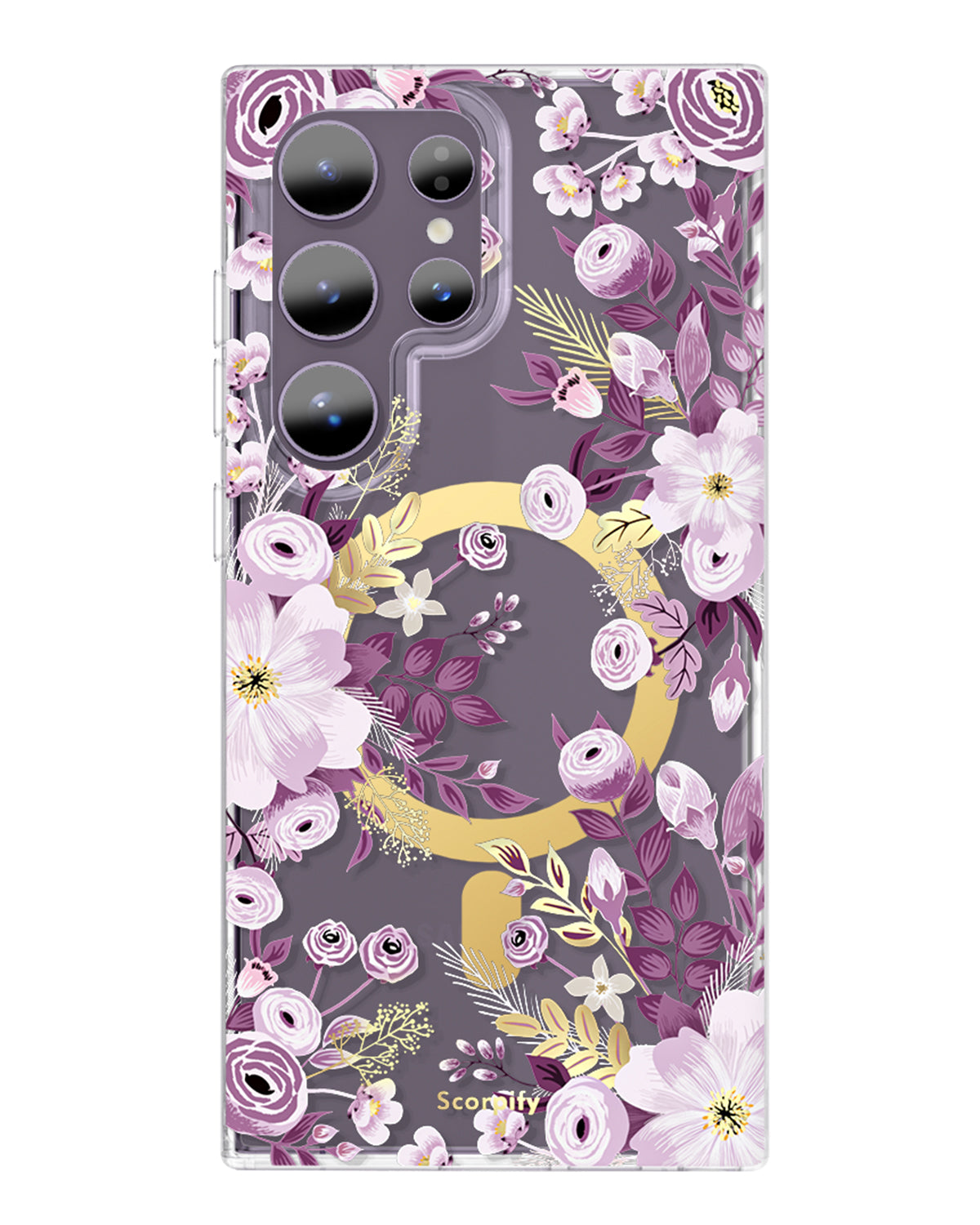 Purple Nemophila MagSafe Samsung Galaxy Case