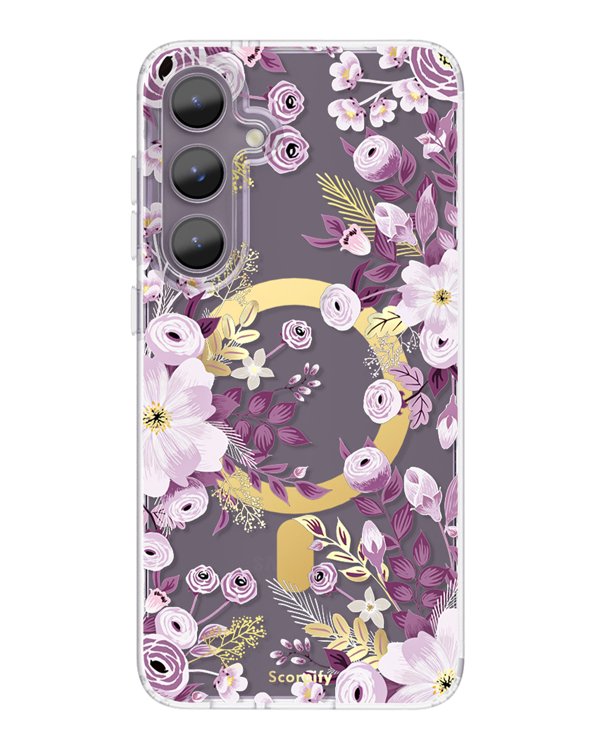 Purple Nemophila Samsung Phone Cover Clear