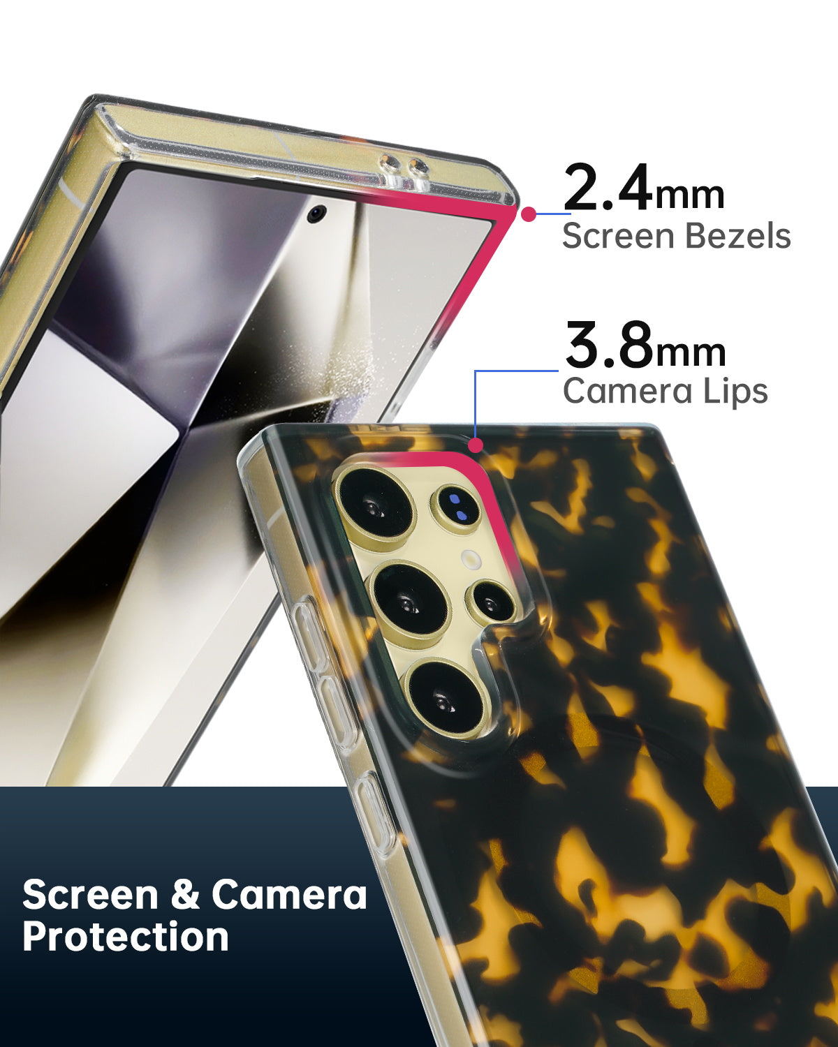 Dark Brown Tortoise Shell MagSafe Samsung Galaxy Case