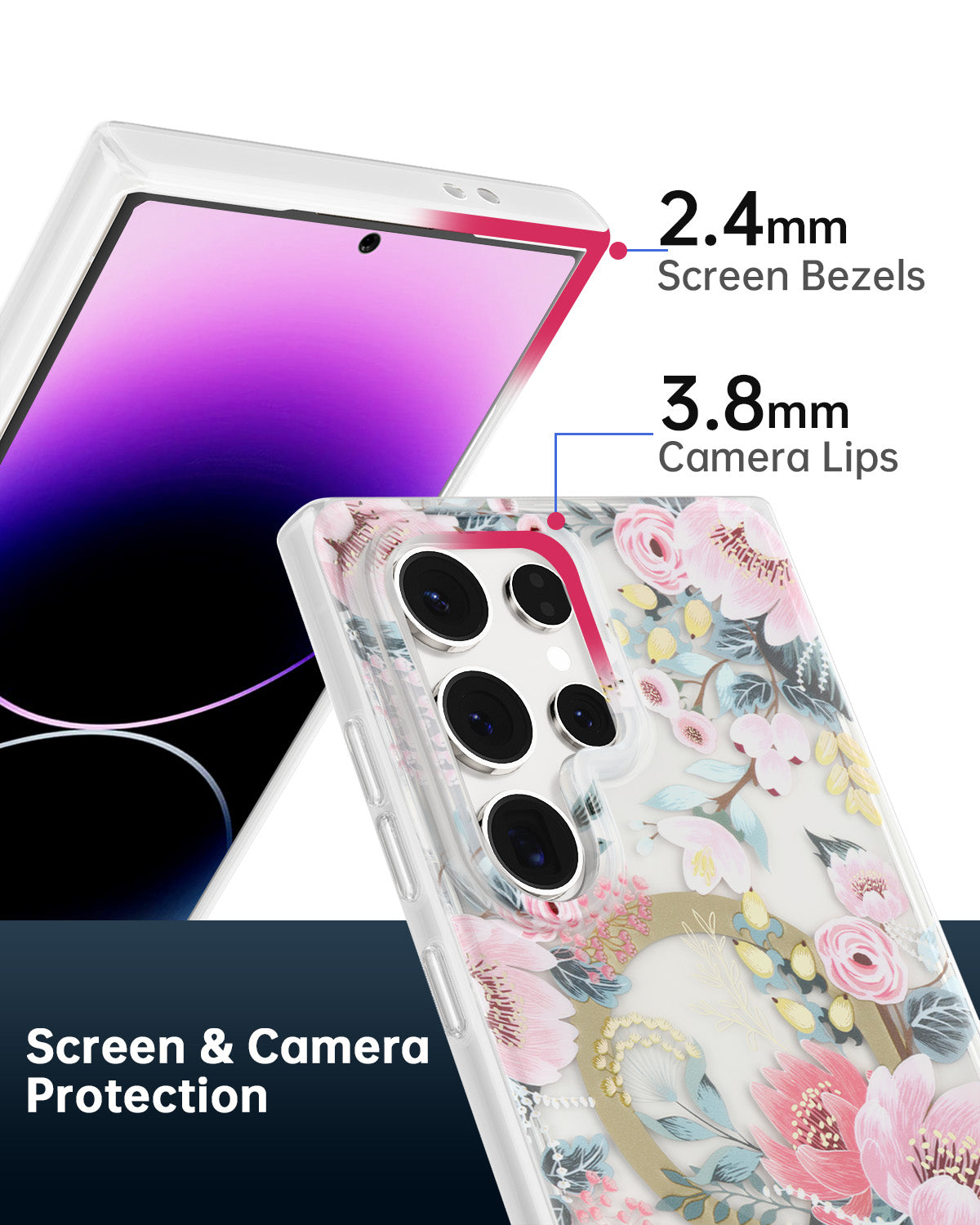 Pink Epiphyllum MagSafe Samsung Galaxy Case