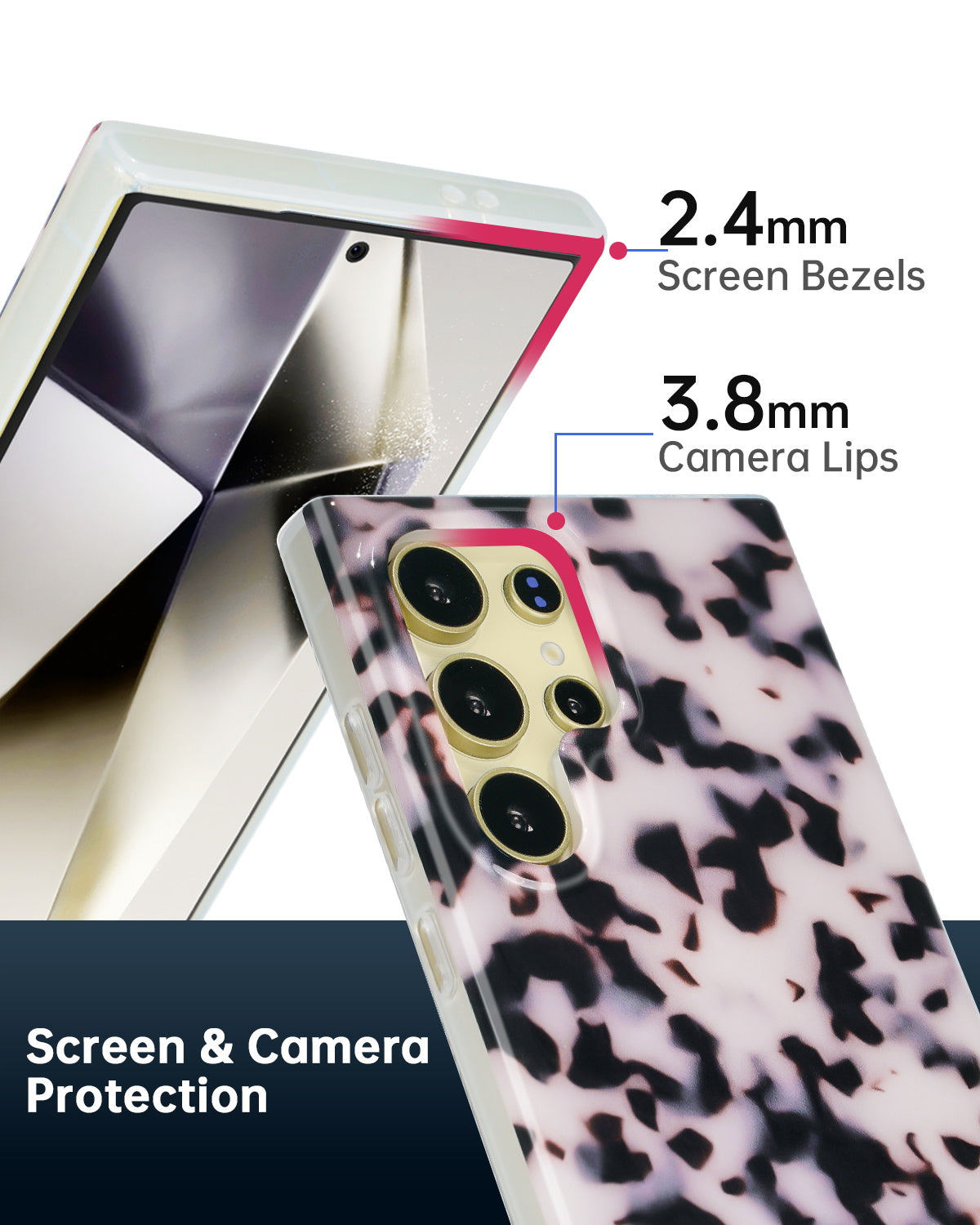 Pink Tortoise Shell MagSafe Samsung Galaxy Case