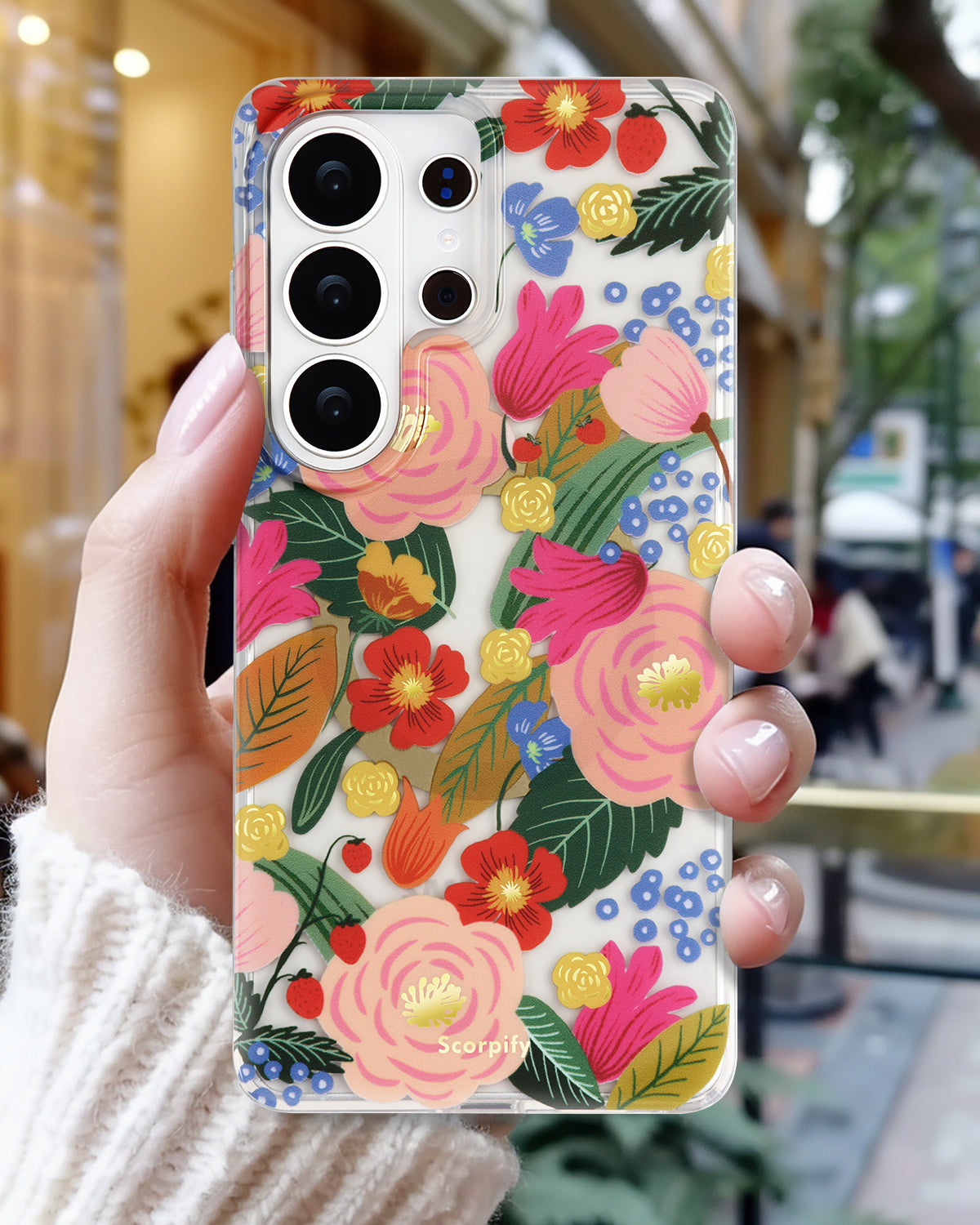 Camellia Blossom Samsung Phone Cover Clear