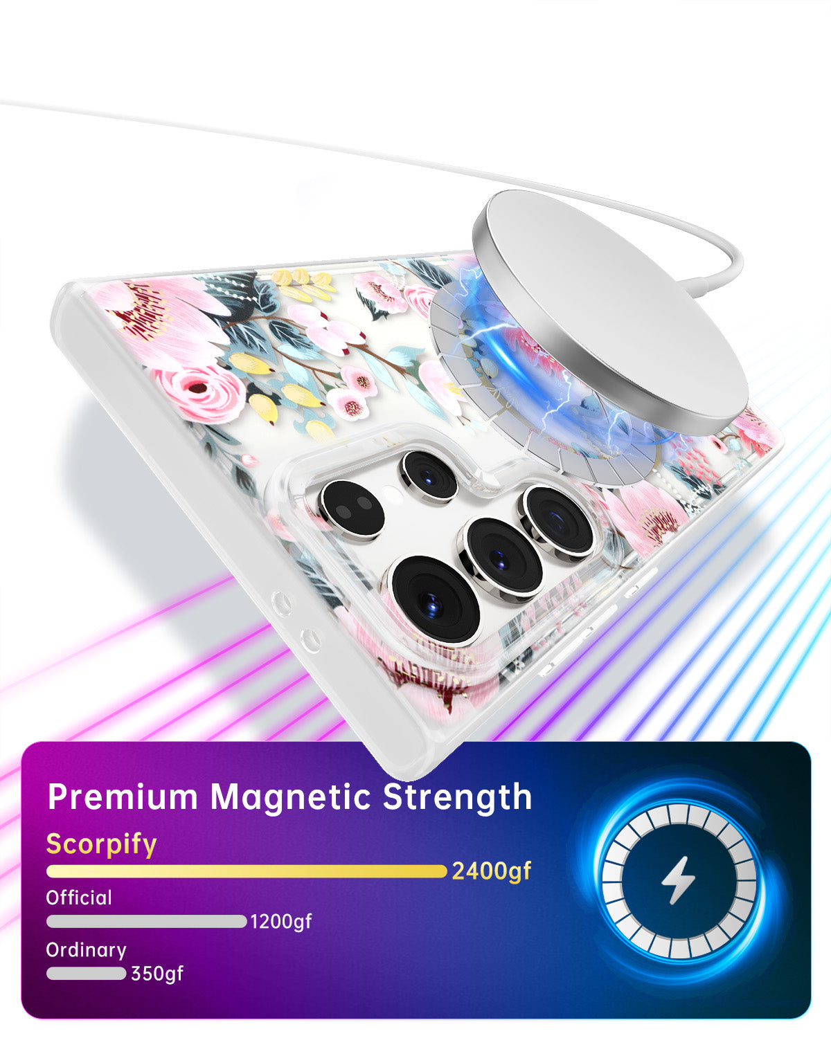 Pink Epiphyllum MagSafe Samsung Galaxy Case