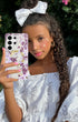 Purple Nemophila Samsung Phone Cover Clear