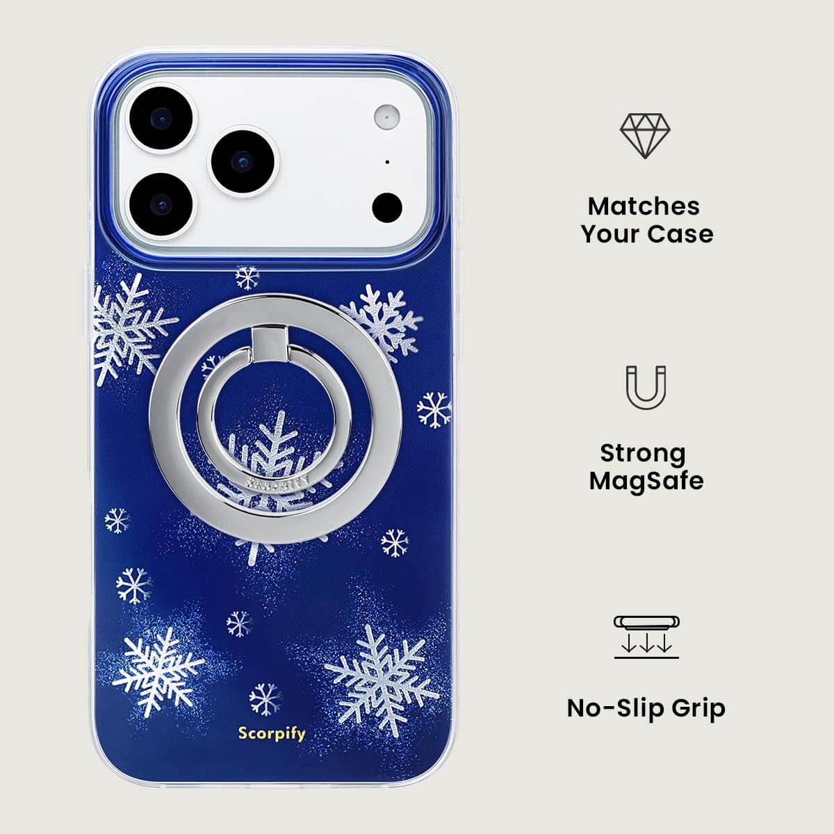 Stellar Silver MagSafe Ring Holder