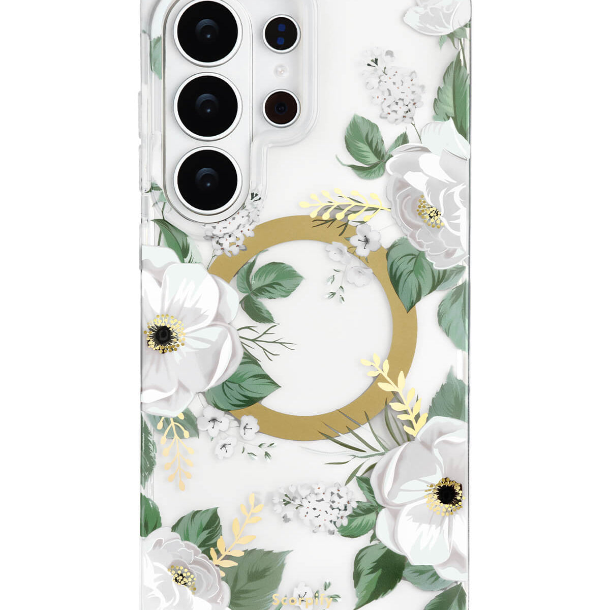 White Rose MagSafe Samsung Galaxy Case