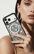 Platinum Stardust iPhone Case styled on phone