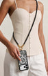 Black Crystal Beaded Phone Strap view 2