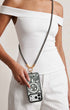 Gray Crystal Beaded Phone Strap view 2