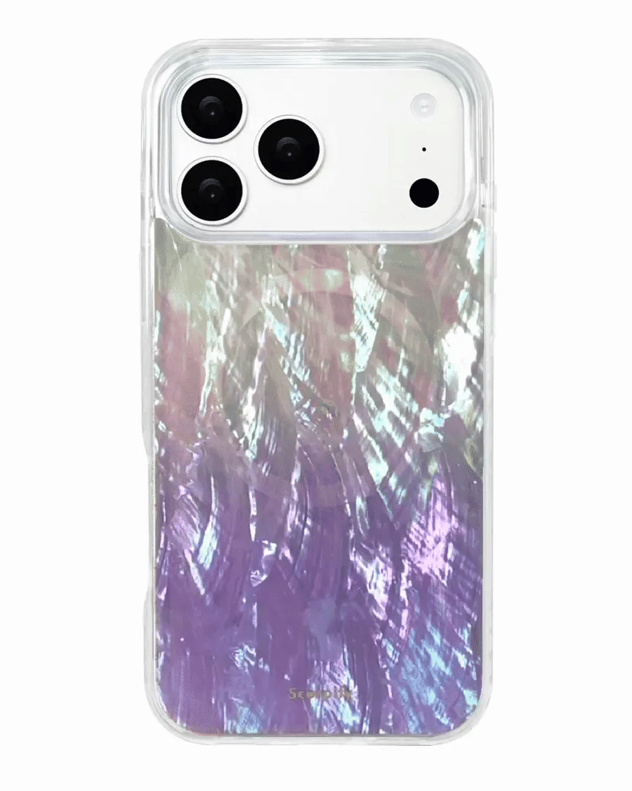 Purple Mother of Pearl MagSafe iPhone Case