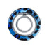 Blue leopard phone ring holder with bold animal pattern