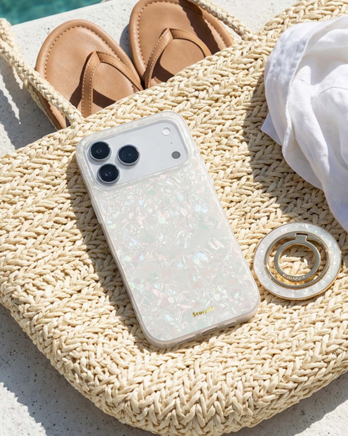 Sparkly Colorful Clouds Pearl Magnetic iPhone Case - Scorpify Sparkly Colorful Clouds Pearl Magnetic iPhone Case - Scorpify