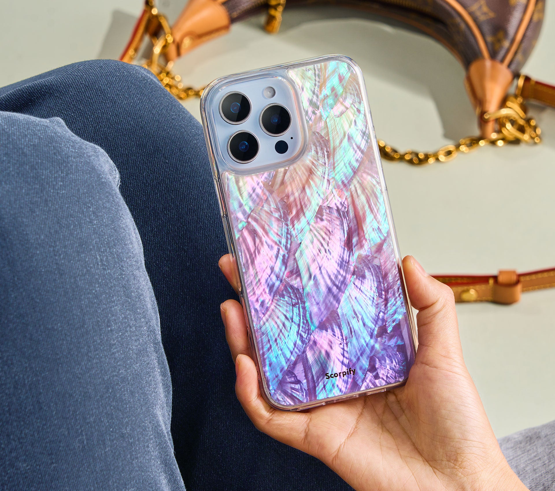 Pink Mother of Pearl Magnetic iPhone Case – Scorpify