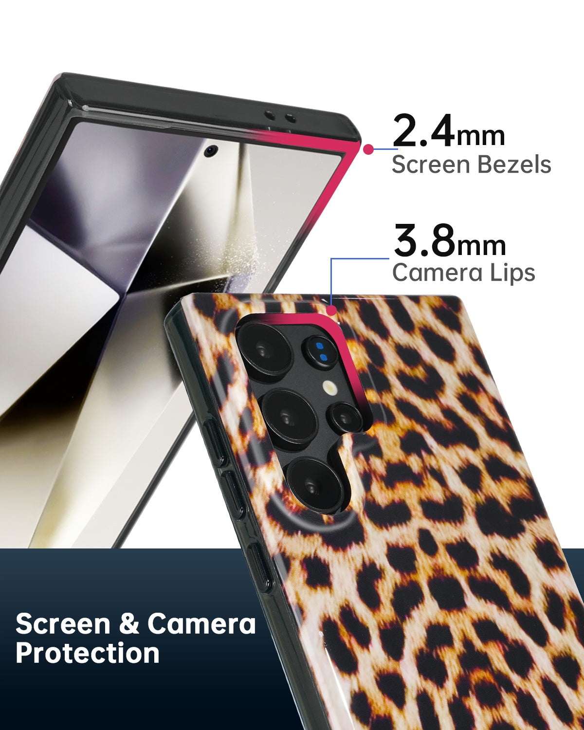 Leopard Fur Print MagSafe Samsung Galaxy Case