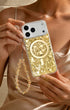 Yellow iphone charm with elegant teardrop accents