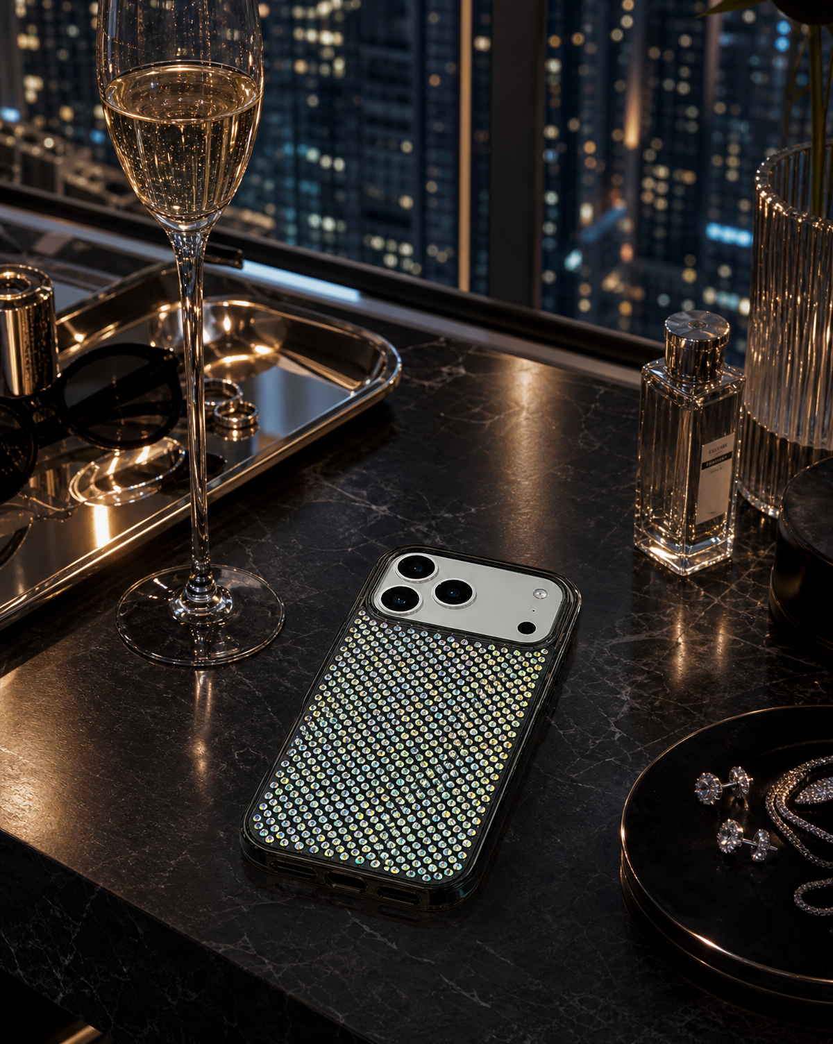 Iridescent Diamond Lustre iPhone Case