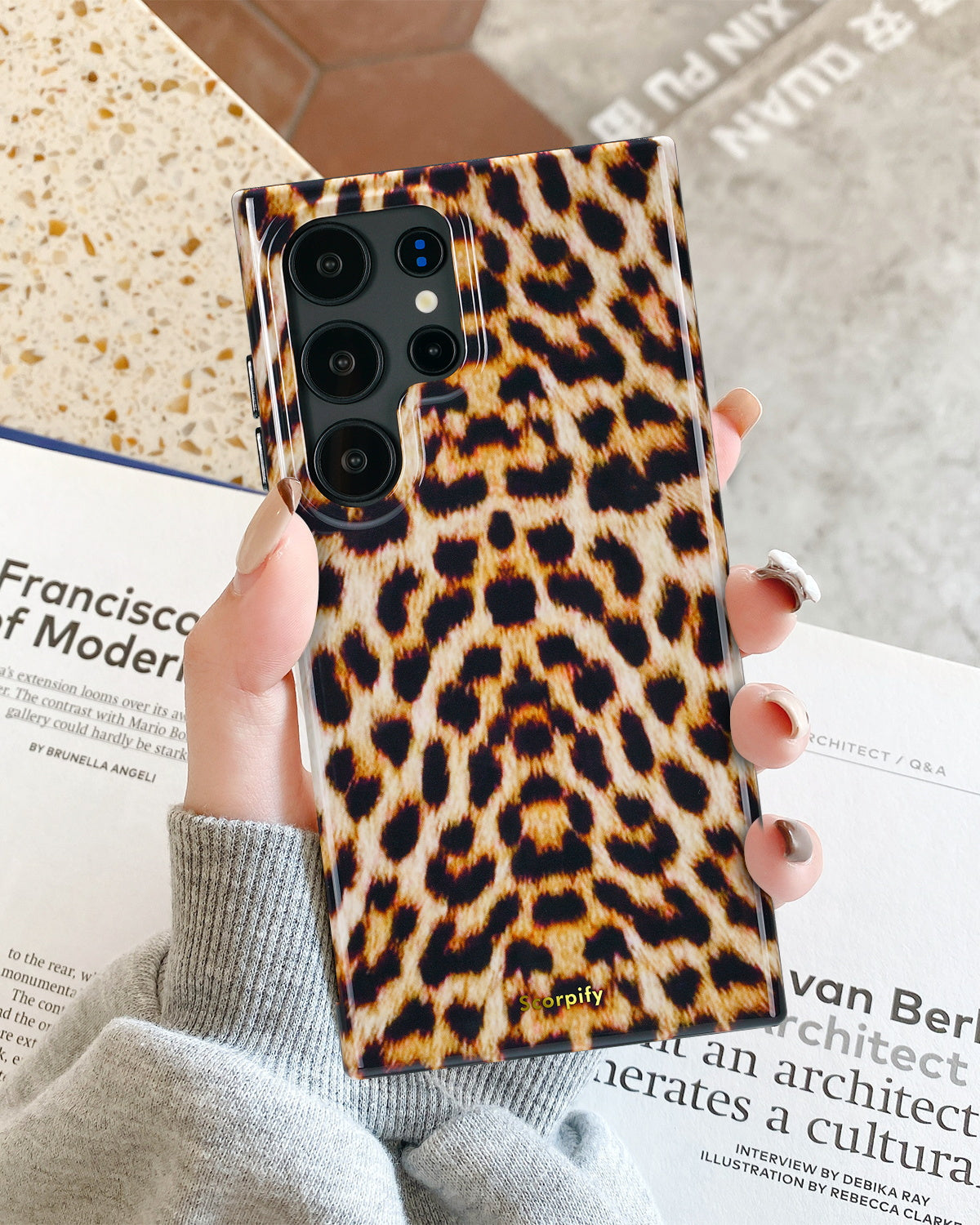 Leopard Fur Print MagSafe Samsung Galaxy Case