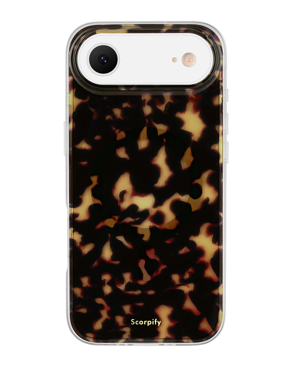 phone shell case Dark Brown Tortoise Shell Magnetic iPhone Case, iPhone 15 Plus