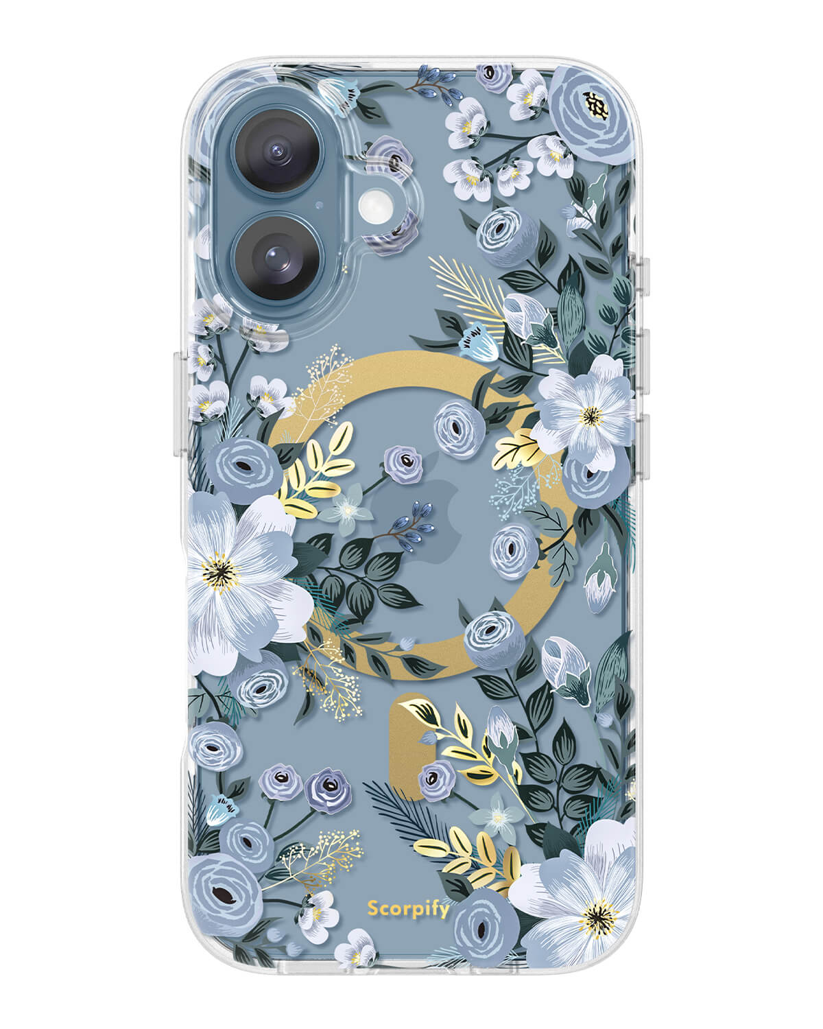 Blue Nemophila Floral Magsafe 17 iPhone Case - Scorpify