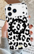 Stylish leopard print iPhone case with slim clear design