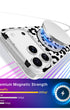 Protective cheetah print phone case MagSafe compatible