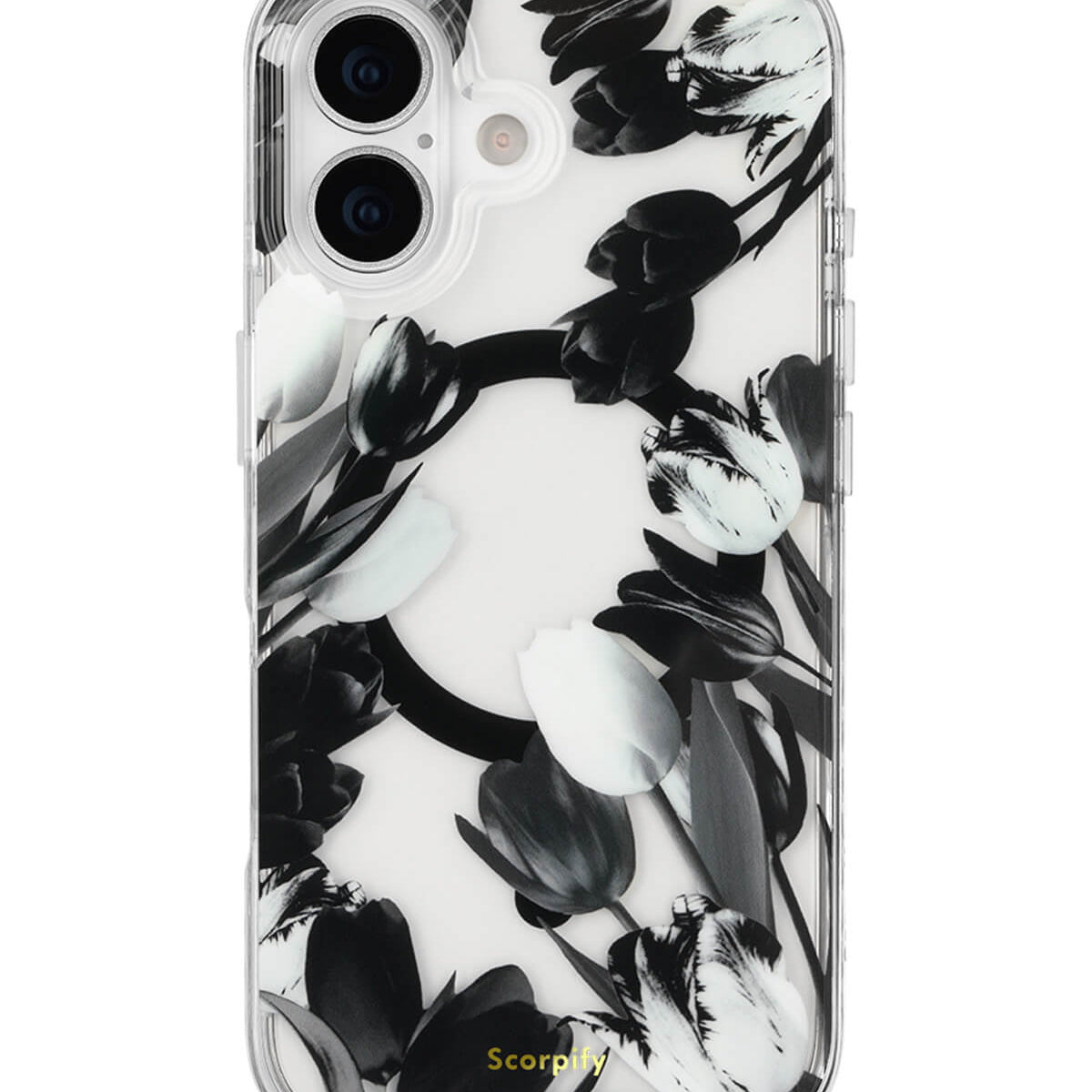 Black Tulip MagSafe iPhone Case