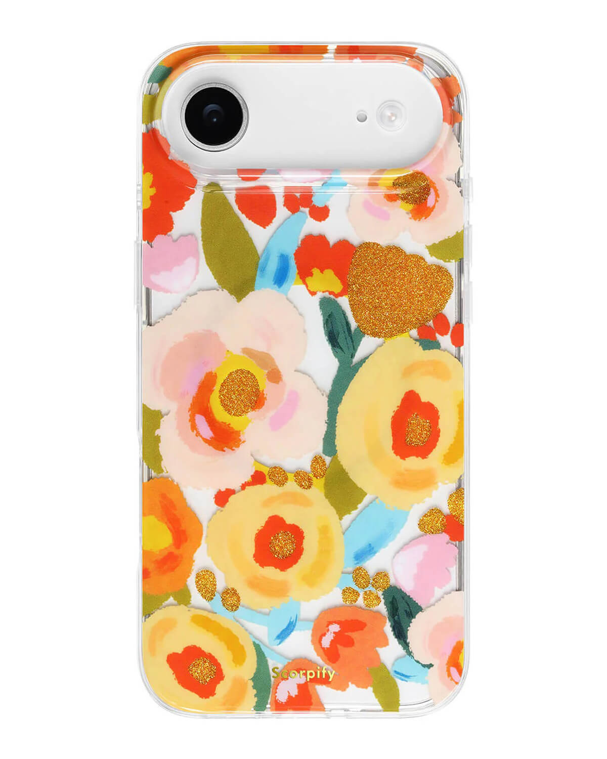 Stylish Floral Gold iPhone Cover With Lightweight Build