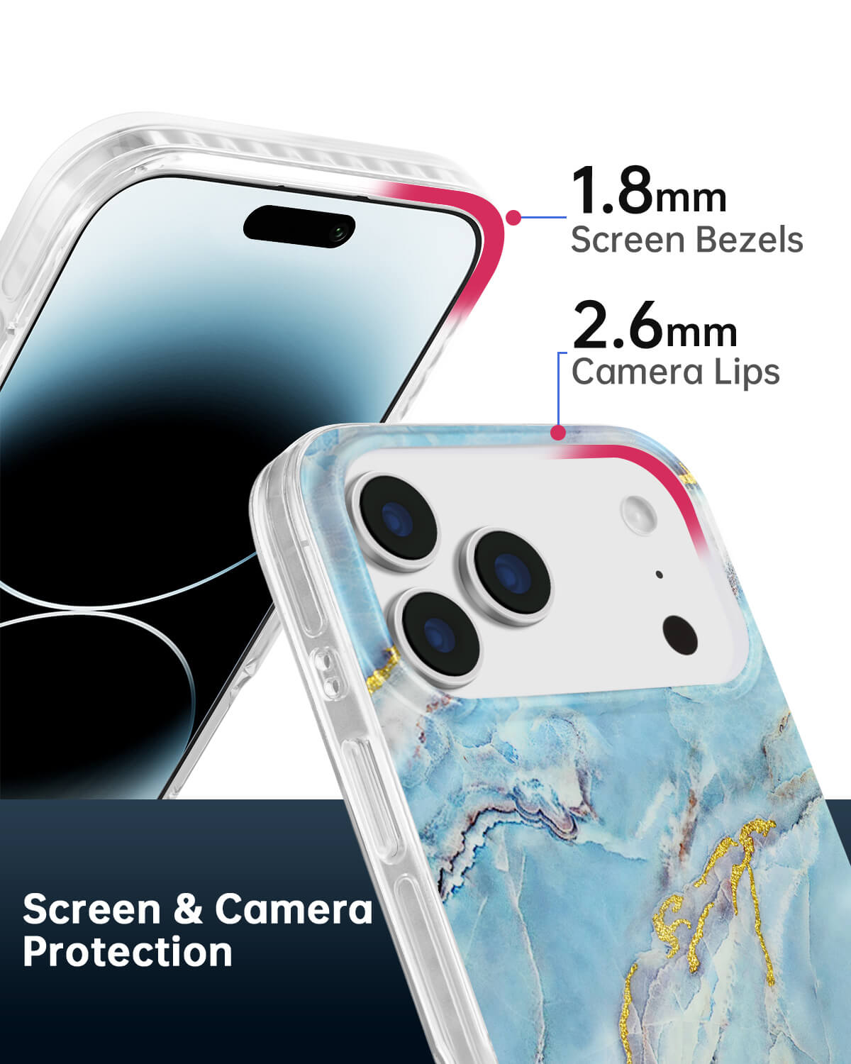Glossy Phone Case Offering Slim Screen and Camera Protection