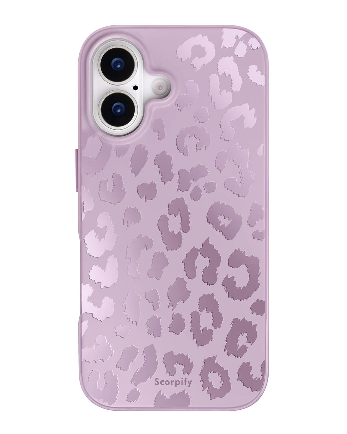 Magnetic iPhone case showcasing a lavender animal print